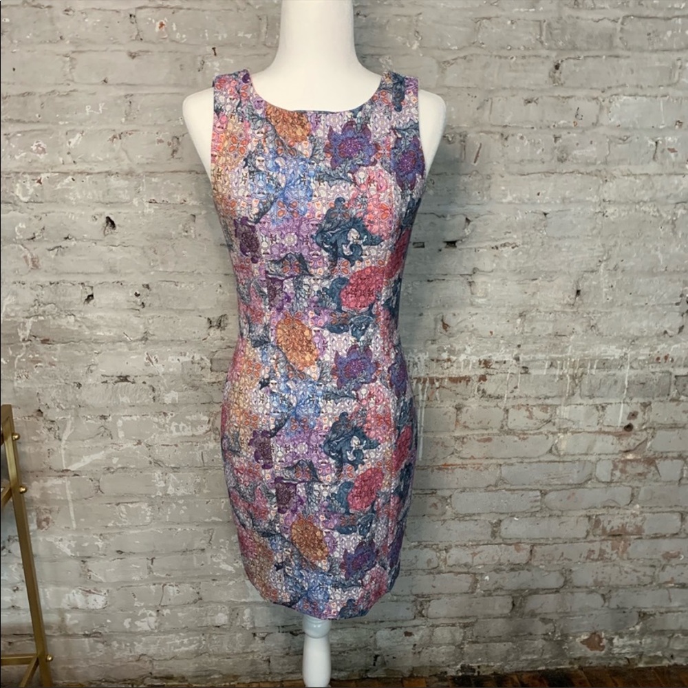 H&M Body Con Back Full Zip Dress - Multi - 6